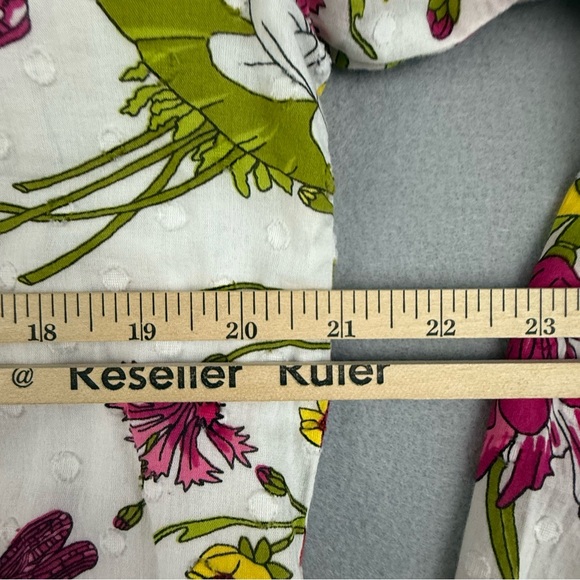 Talbots Shirt Women's Medium‎ Long Sleeve Lined Pullover Floral Print - Picture 9 of 10